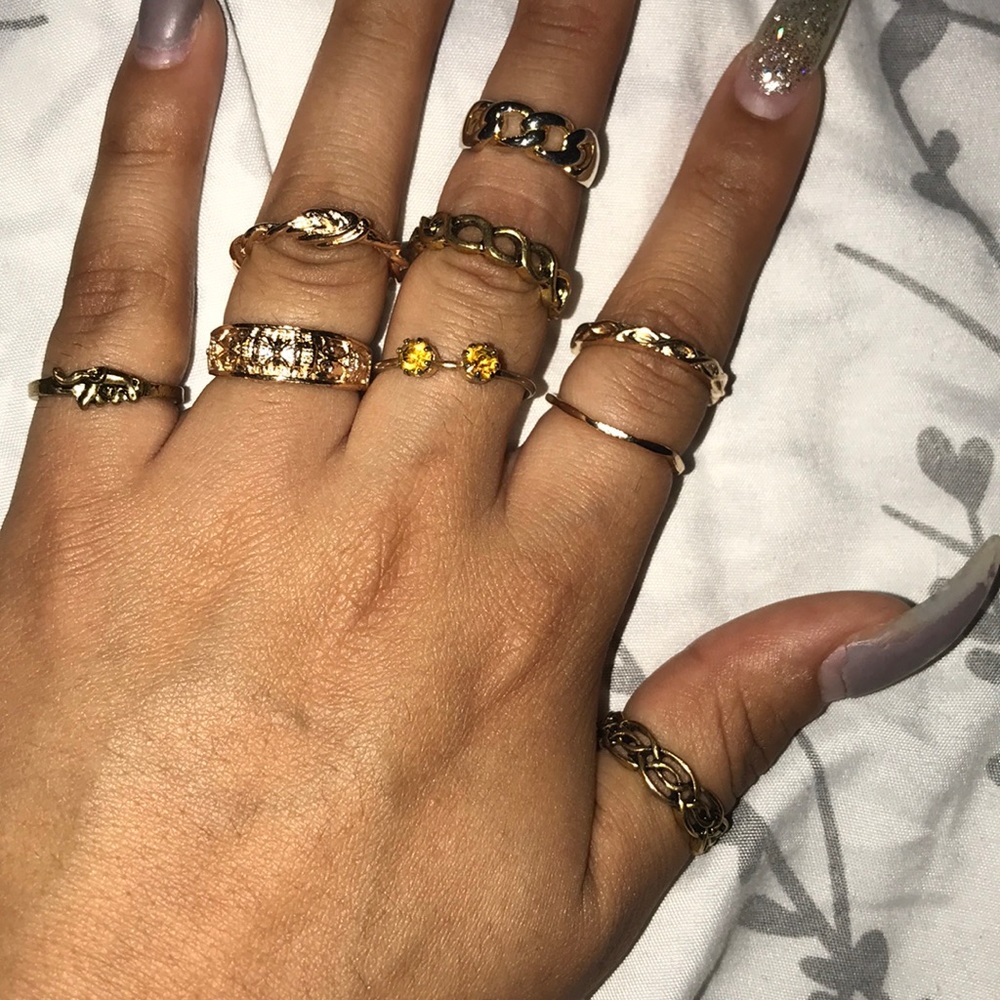 9 piece ring set